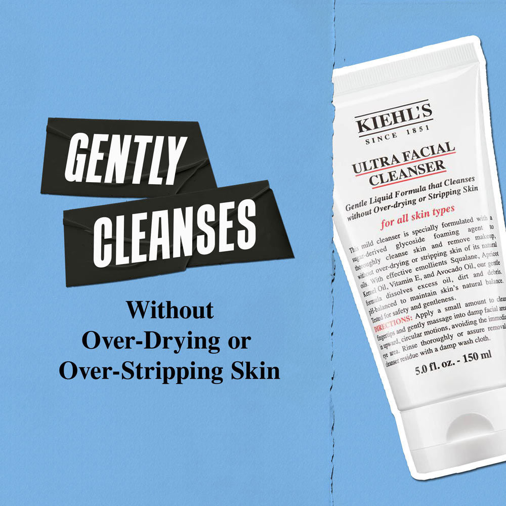 Kiehl's Ultra Facial Cleanser Gentle Non Stripping With Squalane