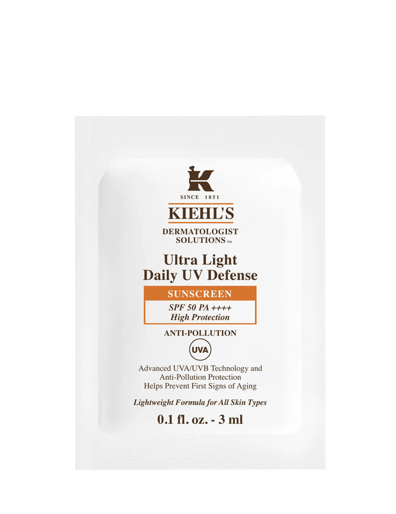 Free Kiehl's Ultra Light Daily UV Defense Sunscreen SPF 50 PA (Size - 3ml)