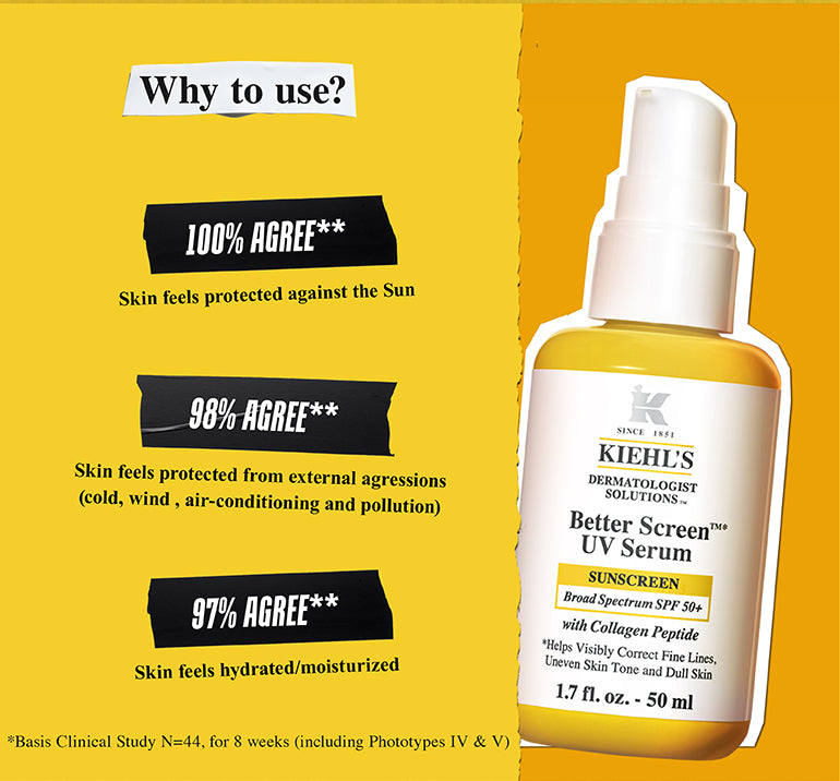 Kiehl's Better Screen™ UV Serum SPF 50+ Facial Sunscreen