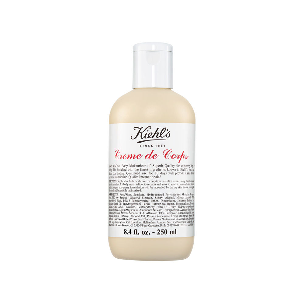 Kiehls Creme De Corps Body Moisturizer With Beta-Carotene, Cocoa Butter & Squalane