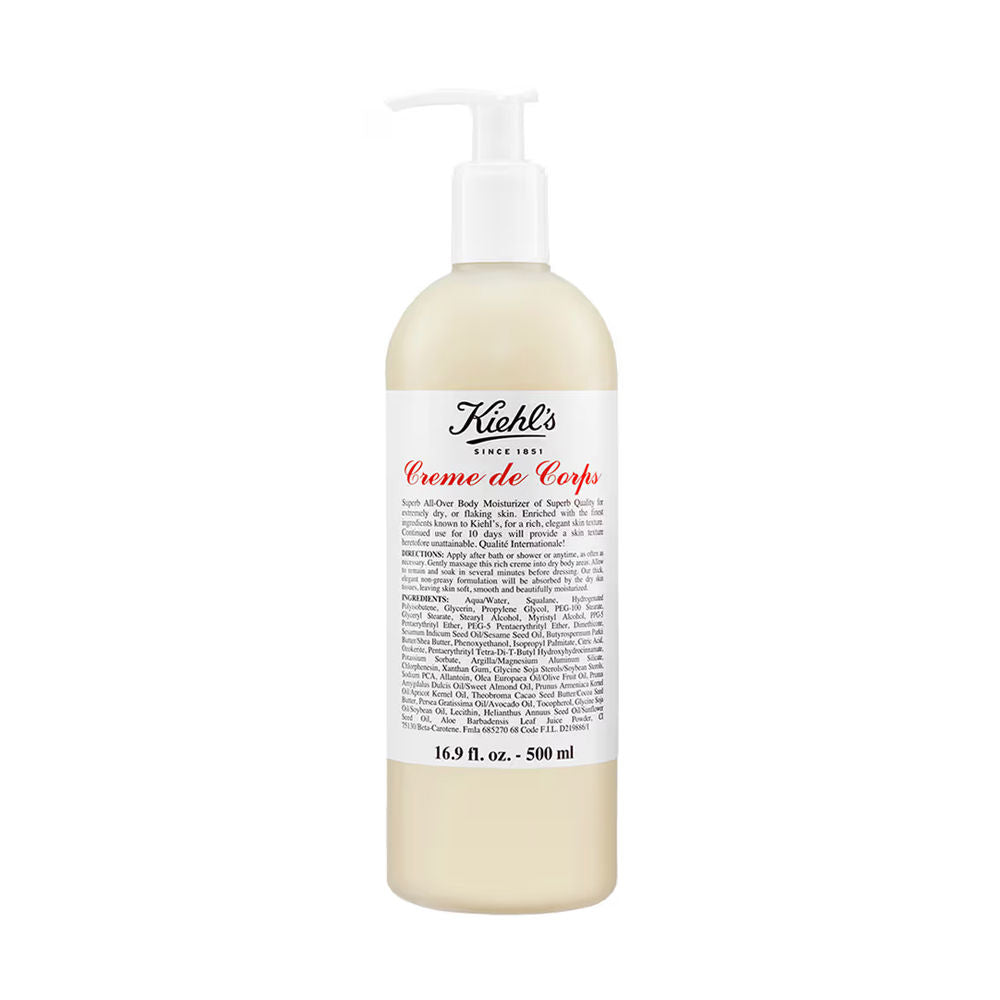 Kiehls Creme De Corps Body Moisturizer With Beta-Carotene, Cocoa Butter & Squalane