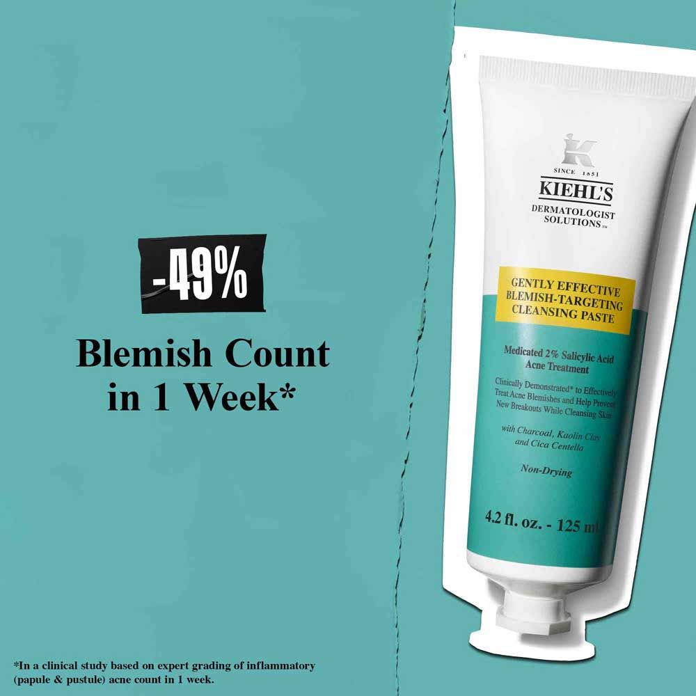 Kiehl's 2025 Acne Cleanser Row/ Gently Effective Blemish Targeting