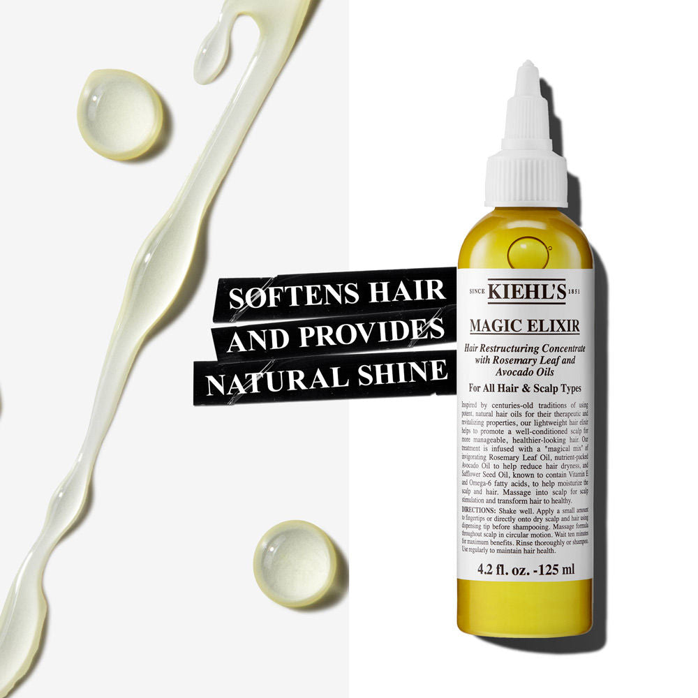 Kiehl's Magic Elixir Hair Restructuring Concentrate With Rosemary Leaf And Avocado Oils