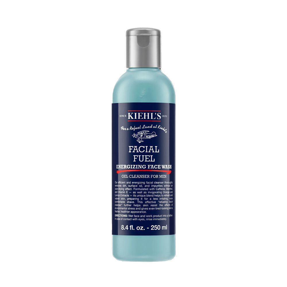 Kiehl's Facial Fuel Energizing Face Wash Gel Cleanser For Men With Orange & Lemon Extracts