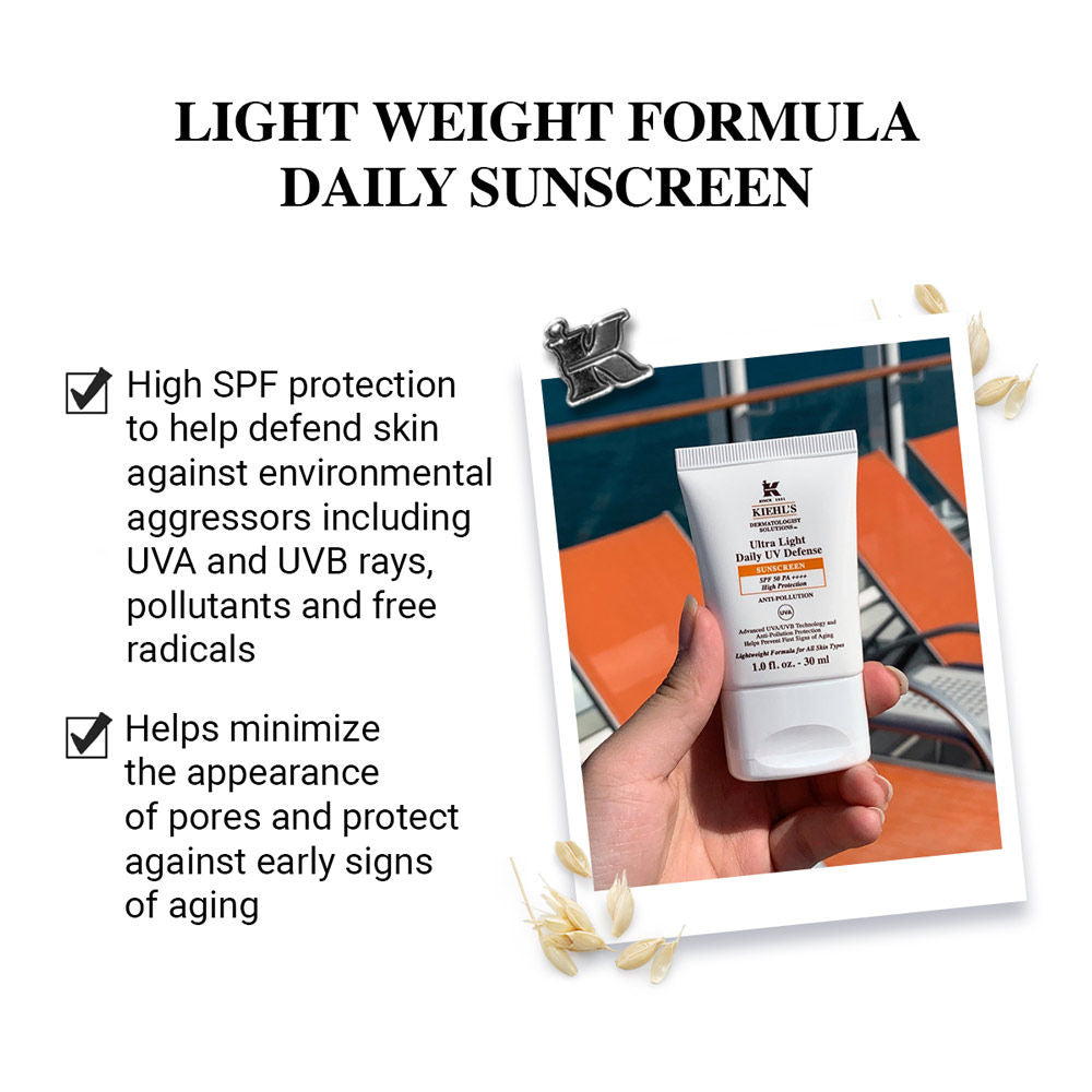 Kiehl's Ultra-Light Daily UV Defense SPF 50 PA++++ Sunscreen With Anti-Pollution