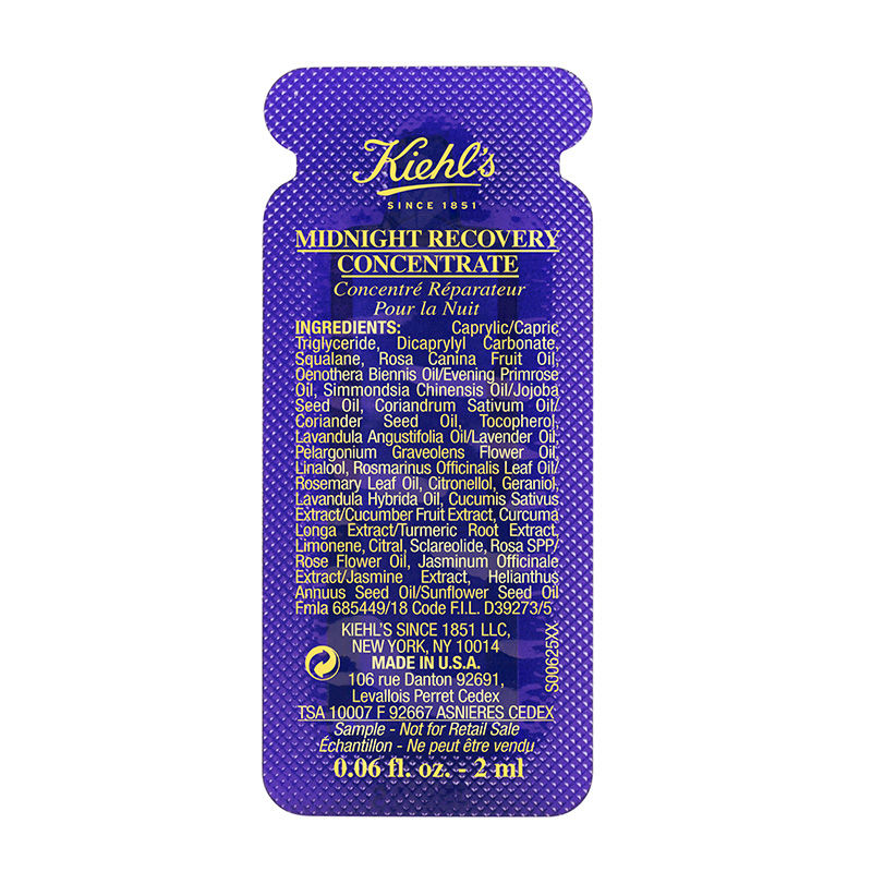 Free Kiehl's Midnight Recovery Concentrate Sample (Size - 2ml)