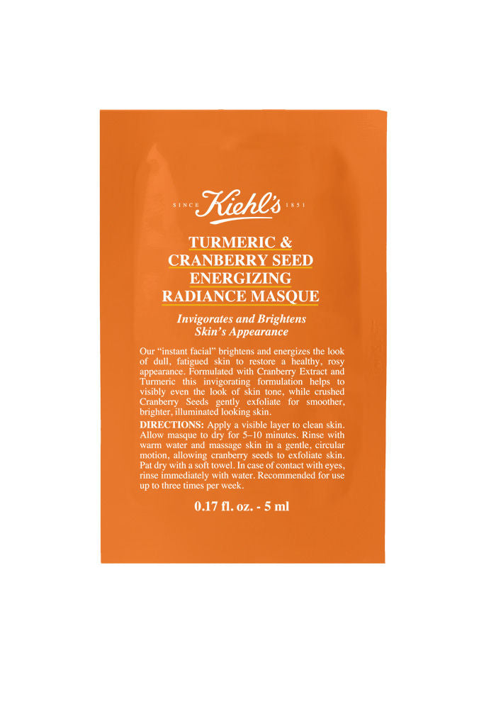 Free Kiehl's Turmeric Cranberry Seed Energizing Radiance Masque (Size - 5ml)